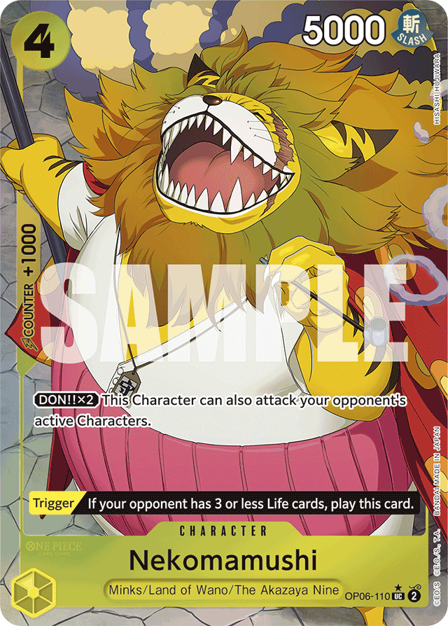Nekomamushi OP06-110 Full Art card, Wings of the Captain