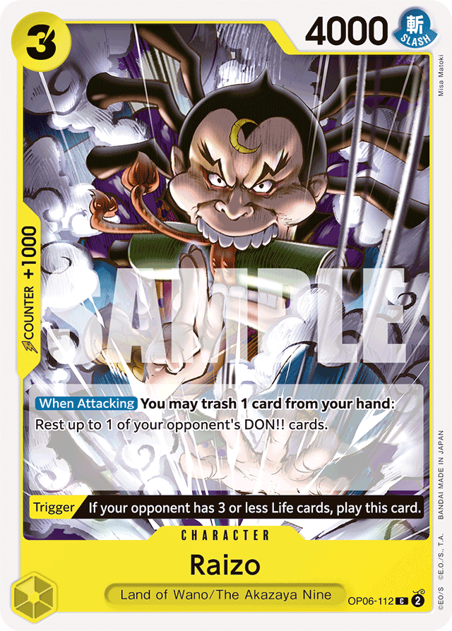 Raizo OP06-112 card, Wings of the Captain