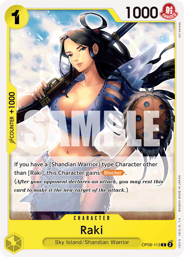 Raki OP06-113 card, Wings of the Captain