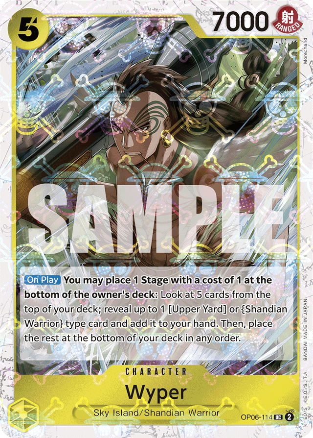 Wyper OP06-114 Jolly Roger Foil card, Wings of the Captain