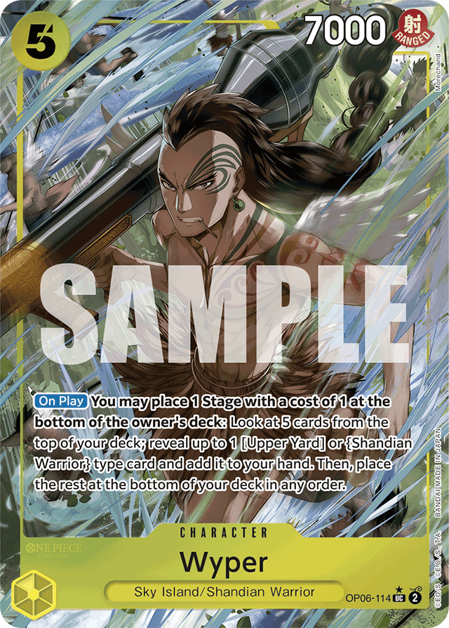 Wyper OP06-114 Full Art card, Wings of the Captain
