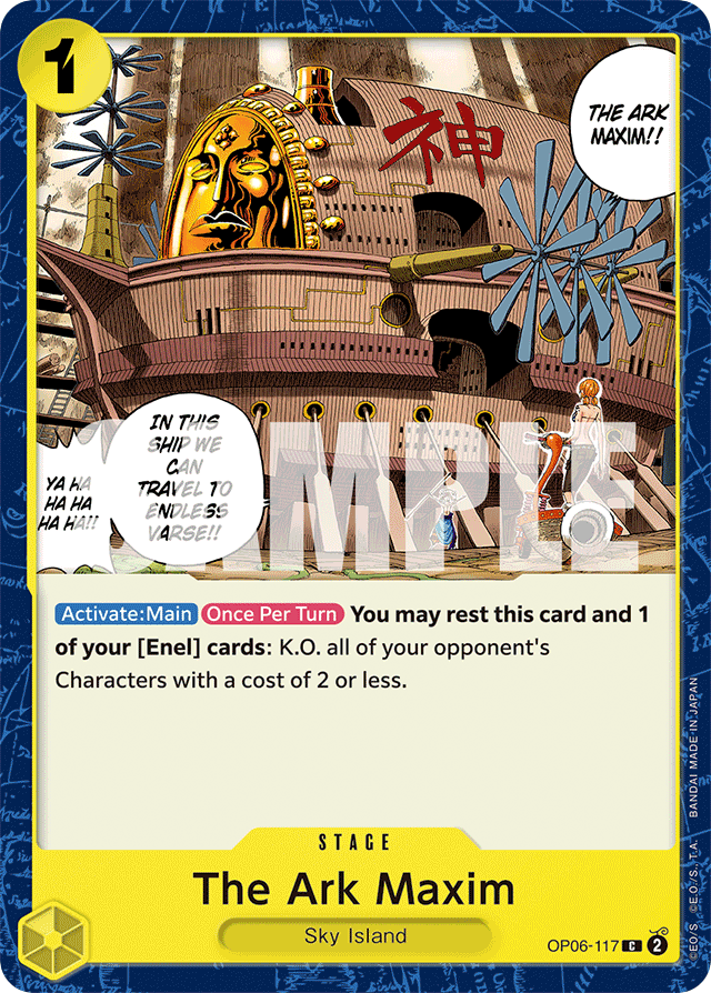 The Ark Maxim OP06-117 card, Wings of the Captain