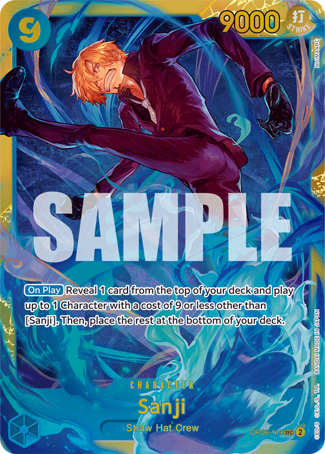 Sanji OP06-119 card, Wings of the Captain