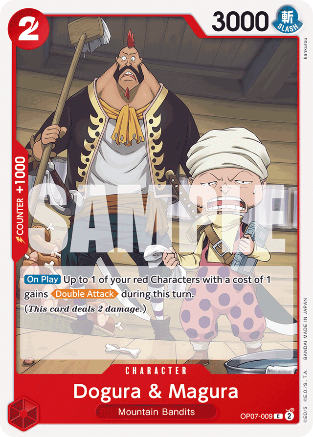 Dogura & Magura OP07-009 card, 500 Years In The Future