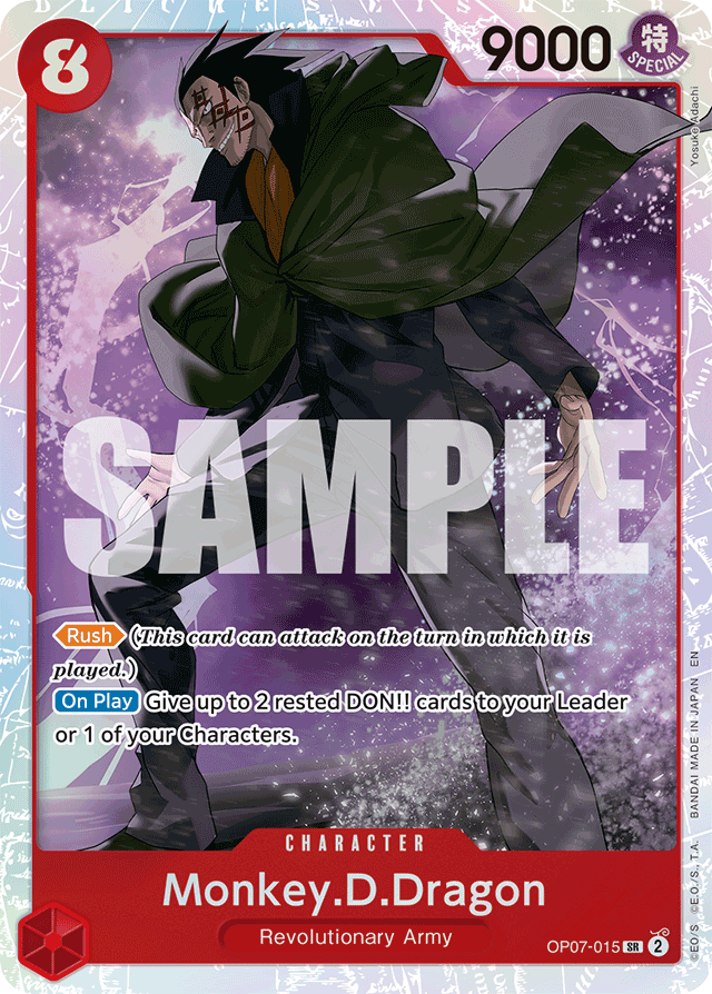 Monkey.D.Dragon OP07-015 Reprint card, 500 Years In The Future