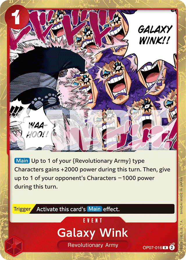 Galaxy Wink OP07-016 card, 500 Years In The Future