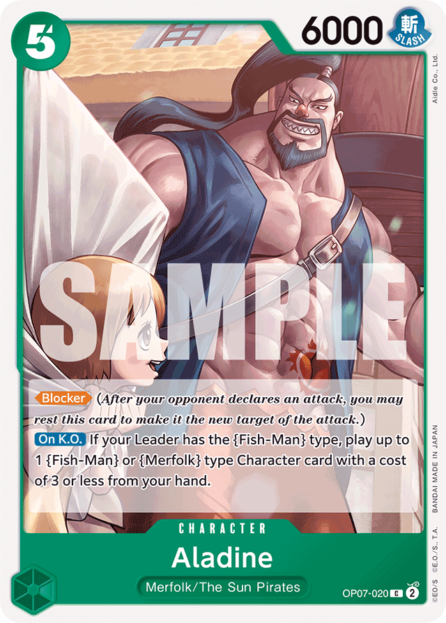 Aladine OP07-020 card, 500 Years In The Future