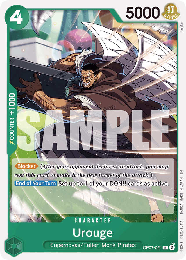 Urouge OP07-021 Starter Deck card, 500 Years In The Future