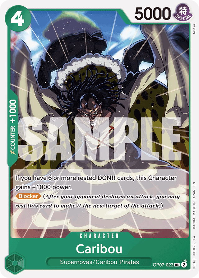 Caribou OP07-023 Reprint card, 500 Years In The Future