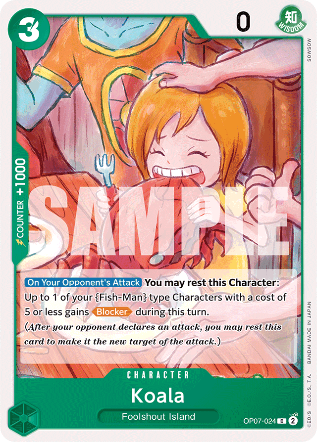 Koala OP07-024 card, 500 Years In The Future