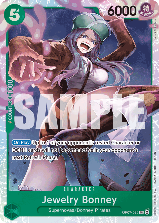 Jewelry Bonney OP07-026 card, 500 Years In The Future