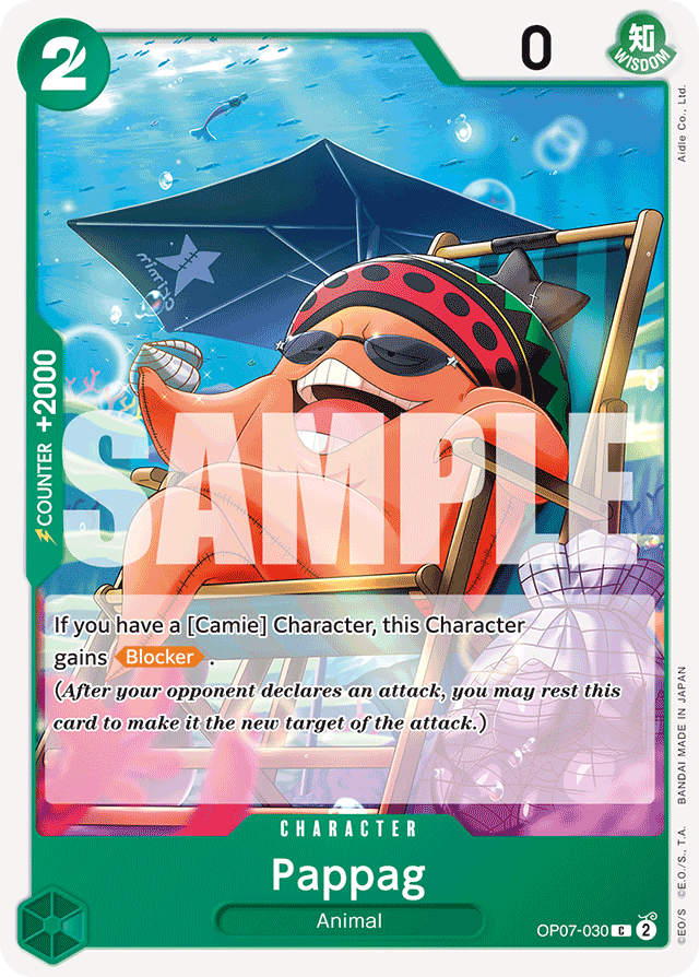 Pappag OP07-030 card, 500 Years In The Future