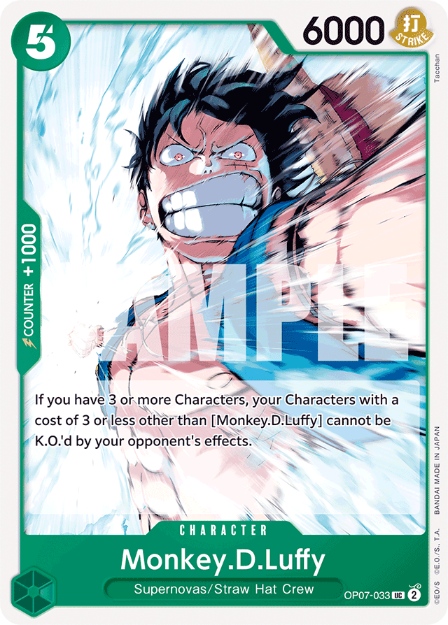 Monkey.D.Luffy OP07-033 card, 500 Years In The Future