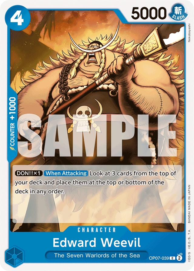 Edward Weevil OP07-039 card, 500 Years In The Future