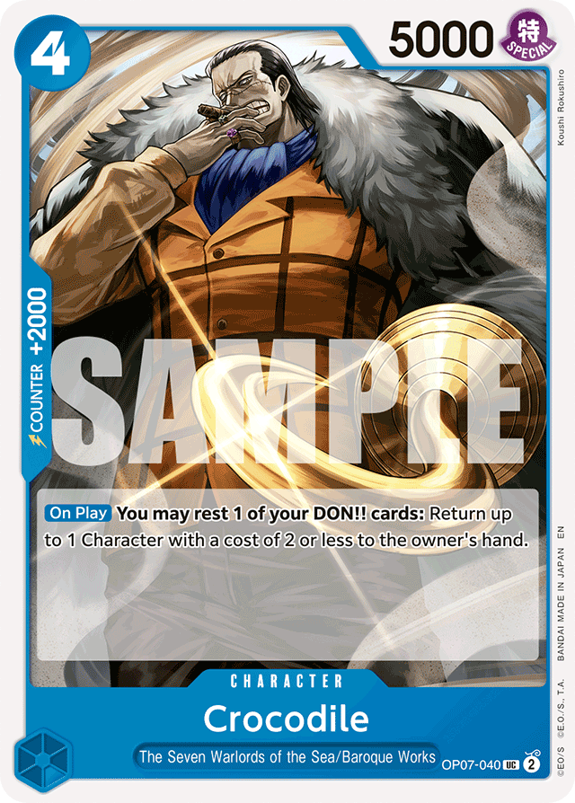 Crocodile OP07-040 Reprint card, 500 Years In The Future