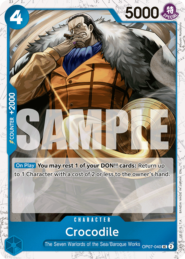 Crocodile OP07-040 Jolly Roger Foil card, 500 Years In The Future