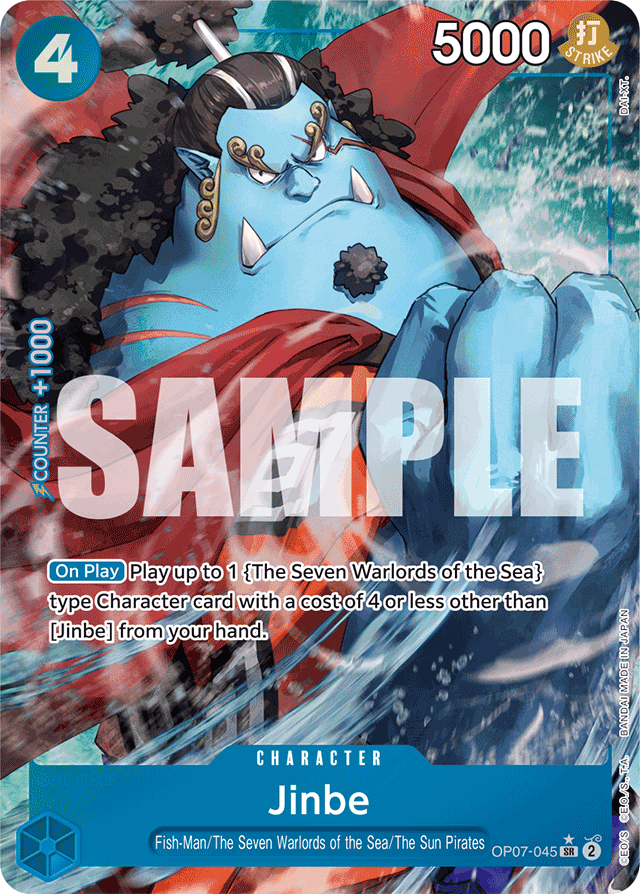 Jinbe OP07-045 Alt Art card, 500 Years In The Future