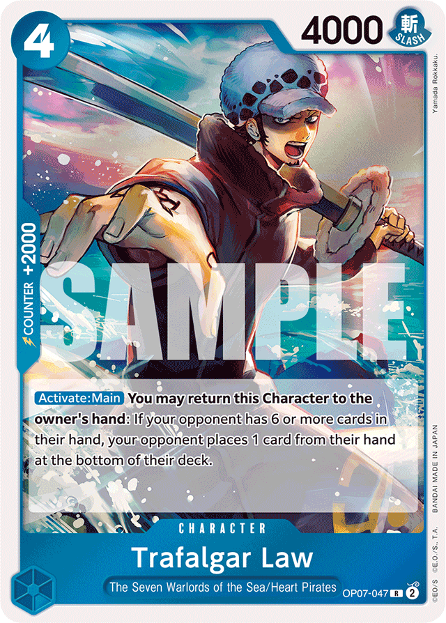 Trafalgar Law OP07-047 card, 500 Years In The Future