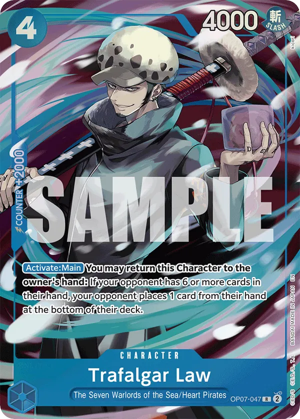 Trafalgar Law OP07-047 Seven Warlords Of The Sea card, 500 Years In The Future
