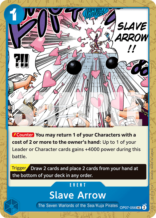 Slave Arrow OP07-056 card, 500 Years In The Future