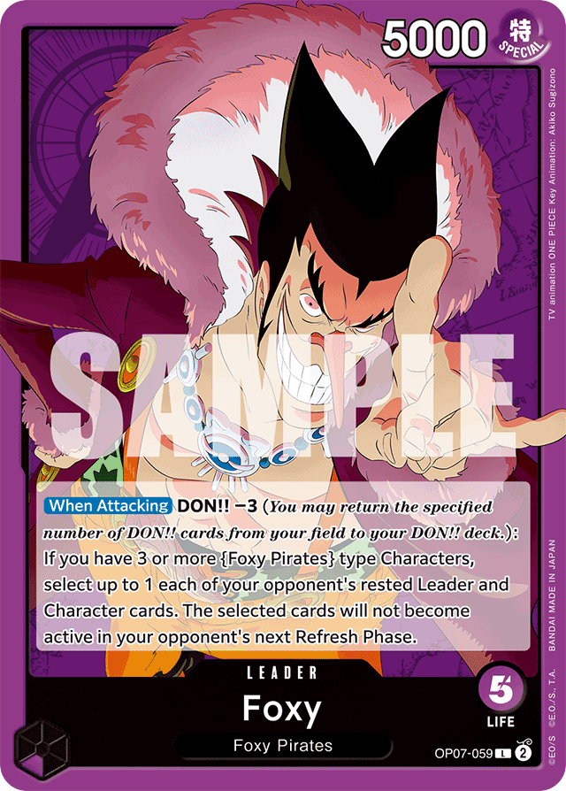 Foxy OP07-059 card, 500 Years In The Future