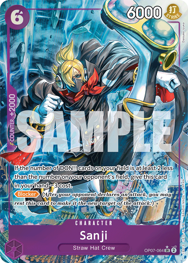 Sanji OP07-064 Alt Art card, 500 Years In The Future