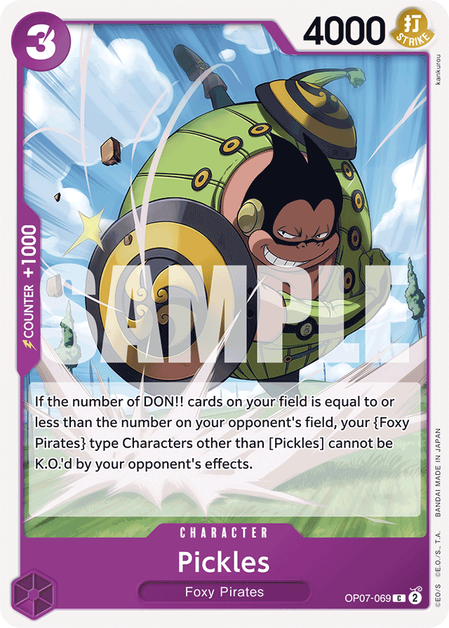 Pickles OP07-069 card, 500 Years In The Future
