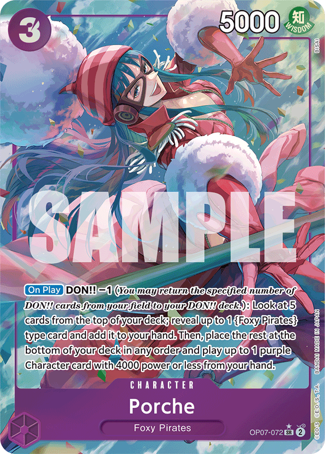 Porche OP07-072 Alt Art card, 500 Years In The Future