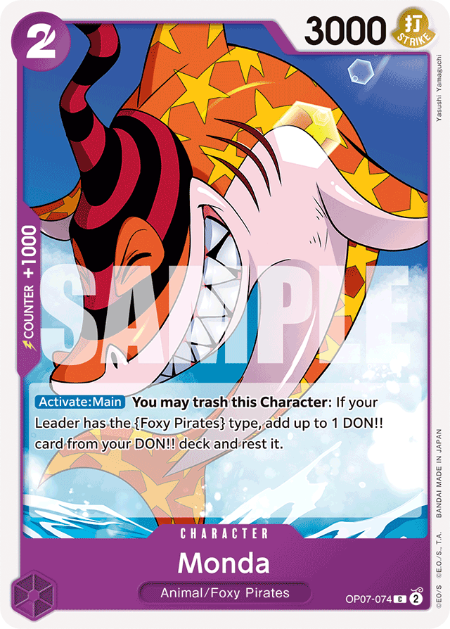 Monda OP07-074 card, 500 Years In The Future