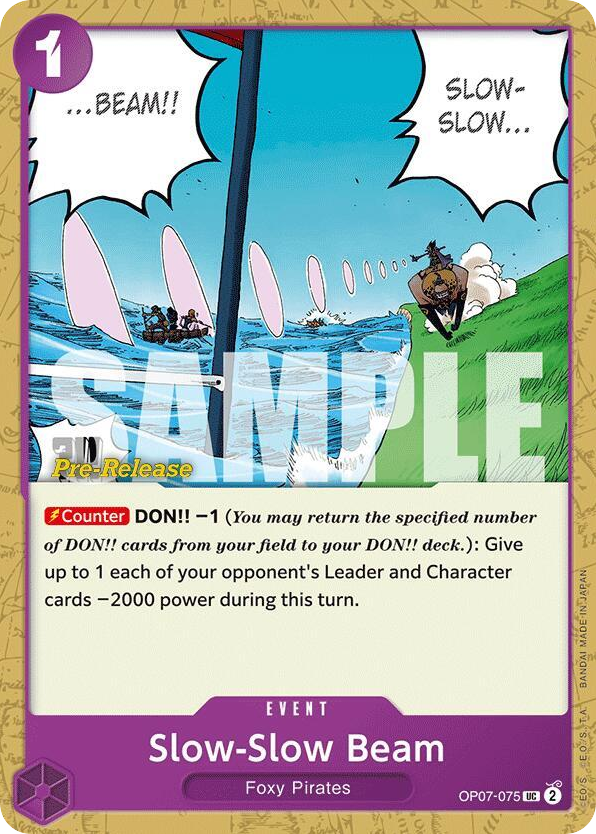 Noro Noro Beam OP07-075 Pre-Release Stamp card, 500 Years In The Future