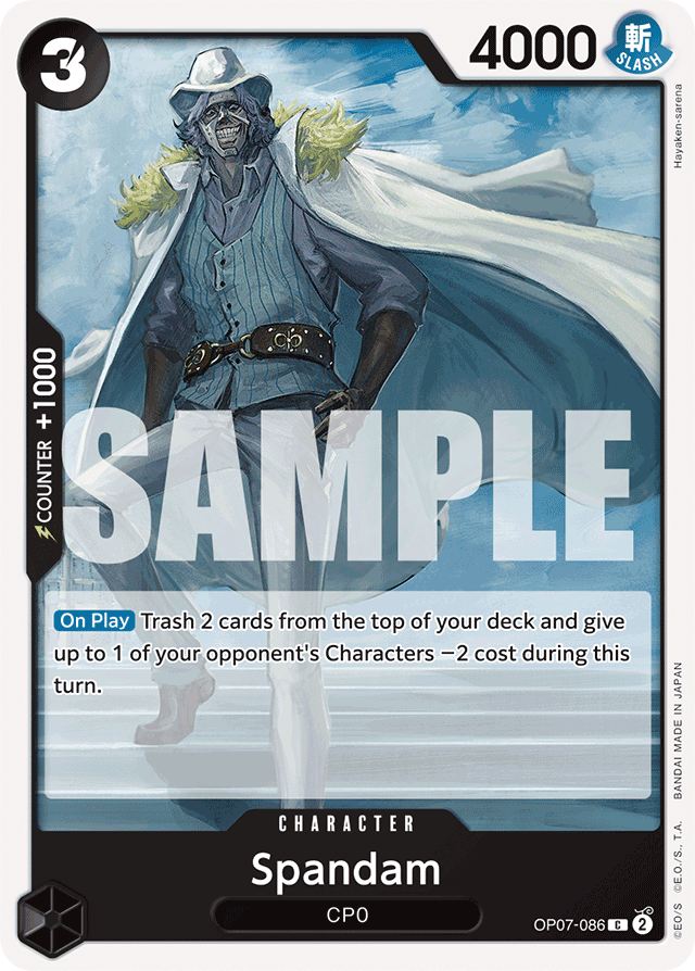 Spandam OP07-086 card, 500 Years In The Future