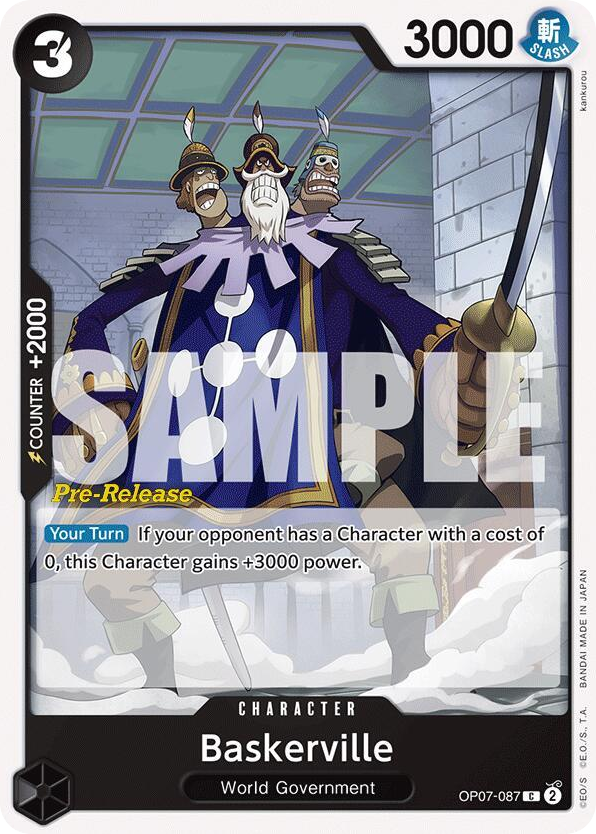 Baskerville OP07-087 Pre-Release Stamp card, 500 Years In The Future