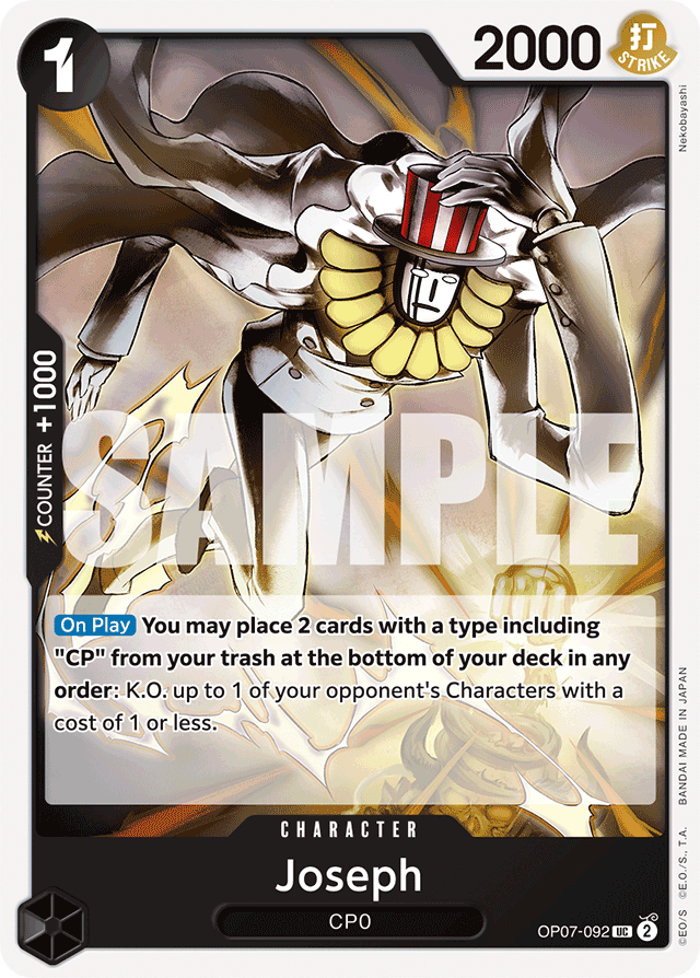 Joseph OP07-092 card, 500 Years In The Future