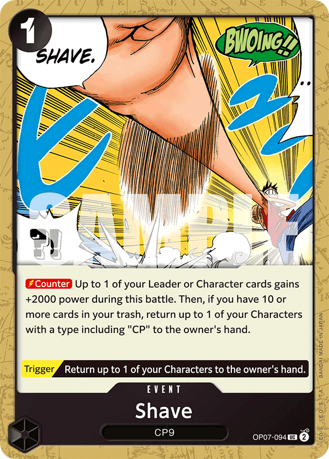 Shave OP07-094 card, 500 Years In The Future