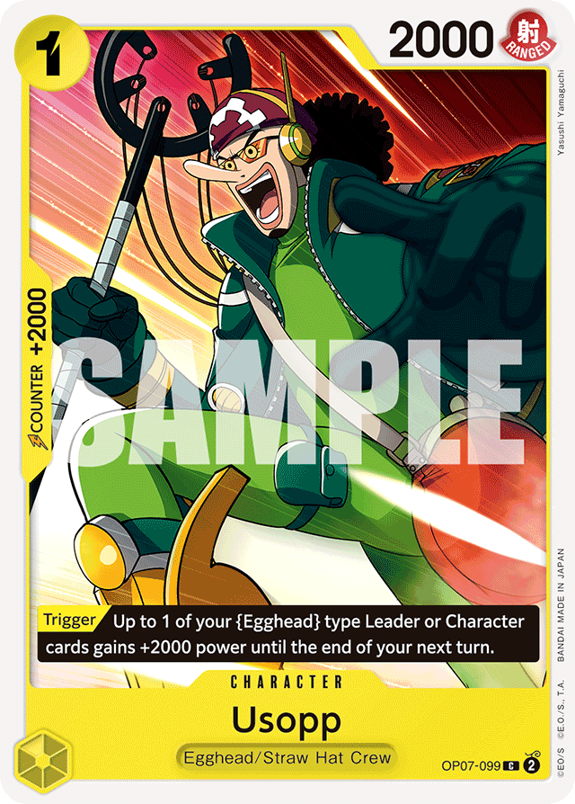 Usopp OP07-099 card, 500 Years In The Future