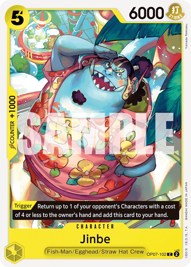 Jinbe OP07-102 card, 500 Years In The Future