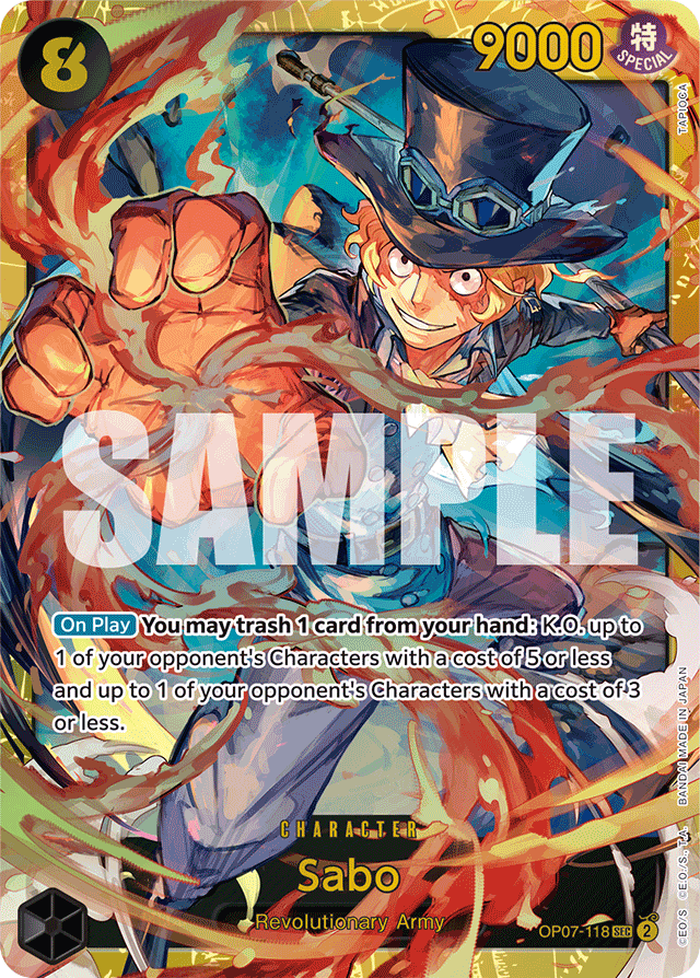 Sabo OP07-118 card, 500 Years In The Future