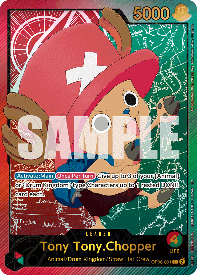 Tony Tony.Chopper OP08-001 SP Alt Art card, Two Legends
