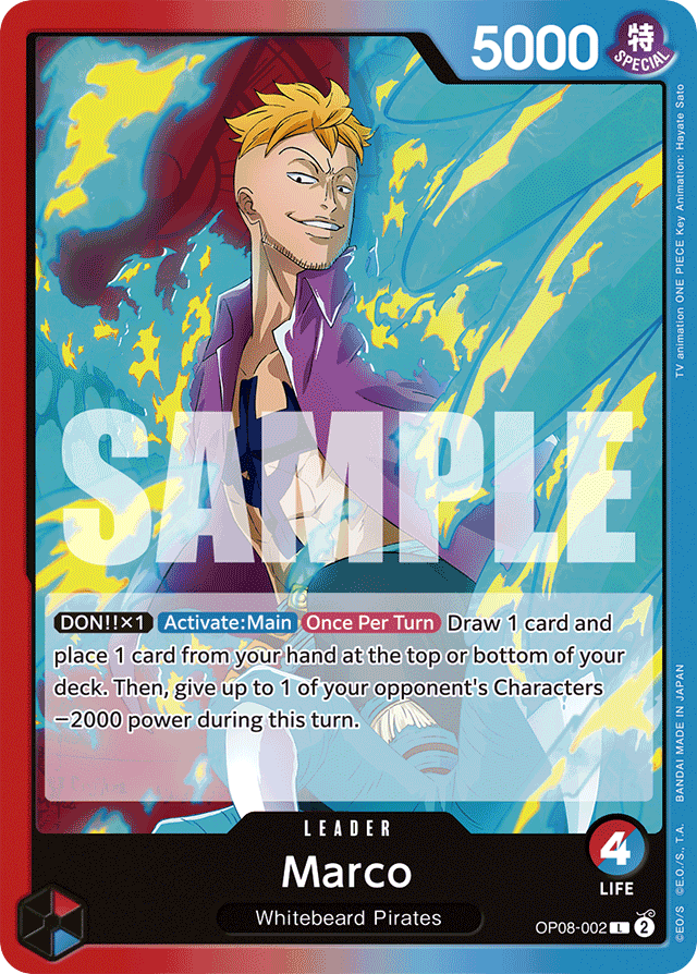 Marco OP08-002 card, Two Legends