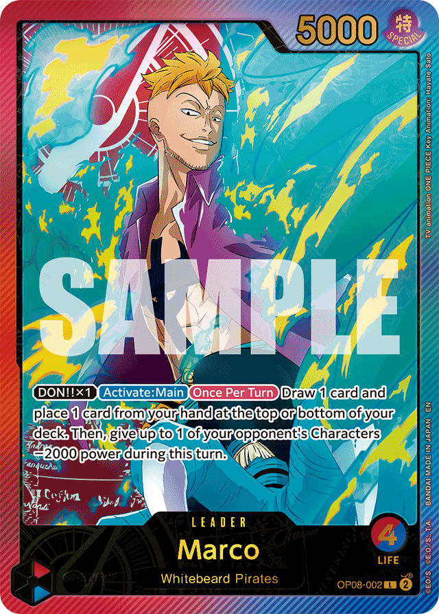 Marco OP08-002 SP Alt Art card, Two Legends
