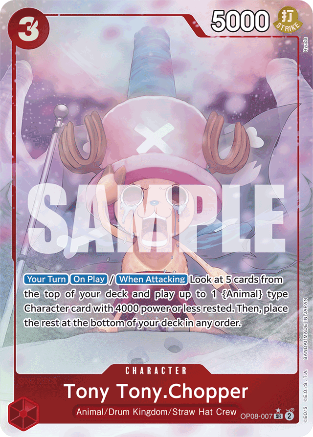 Tony Tony.Chopper OP08-007 Alt Art card, Two Legends