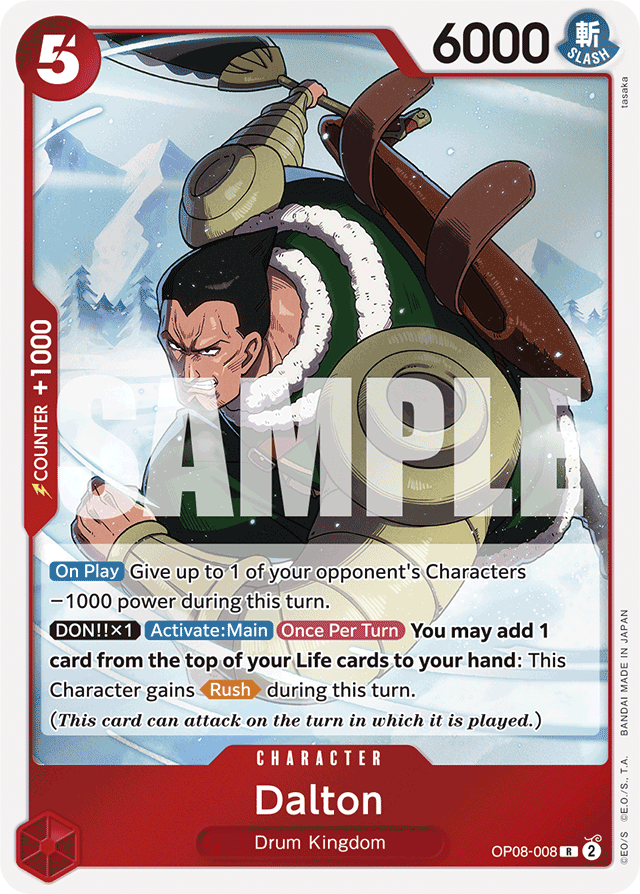 Dalton OP08-008 card, Two Legends