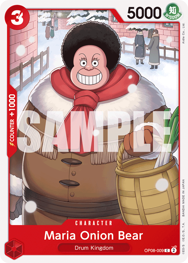 Maria Onion Bear OP08-009 card, Two Legends