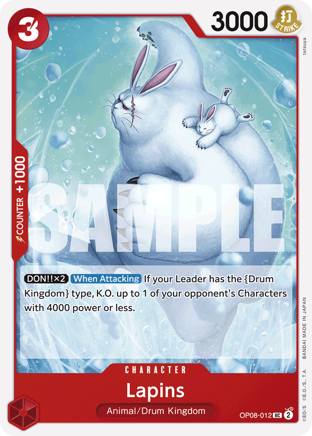 Lapins OP08-012 card, Two Legends