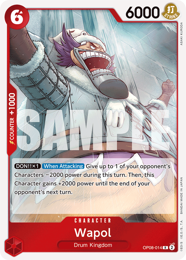 Wapol OP08-014 card, Two Legends