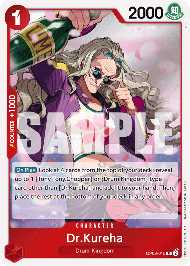 Dr.Kureha OP08-015 card, Two Legends