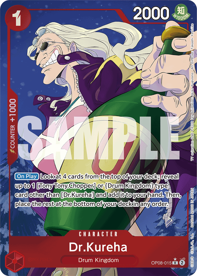 Dr.Kureha OP08-015 Alt Art card, Two Legends