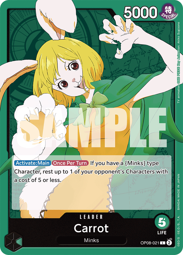 Carrot OP08-021 card, Two Legends