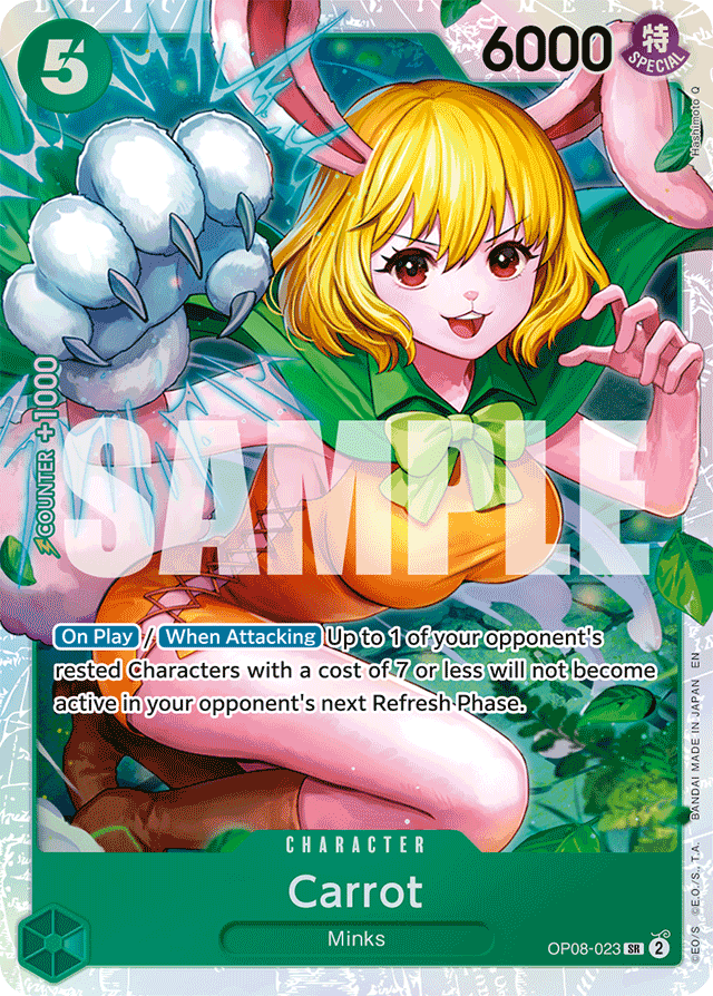 Carrot OP08-023 Reprint card, Two Legends