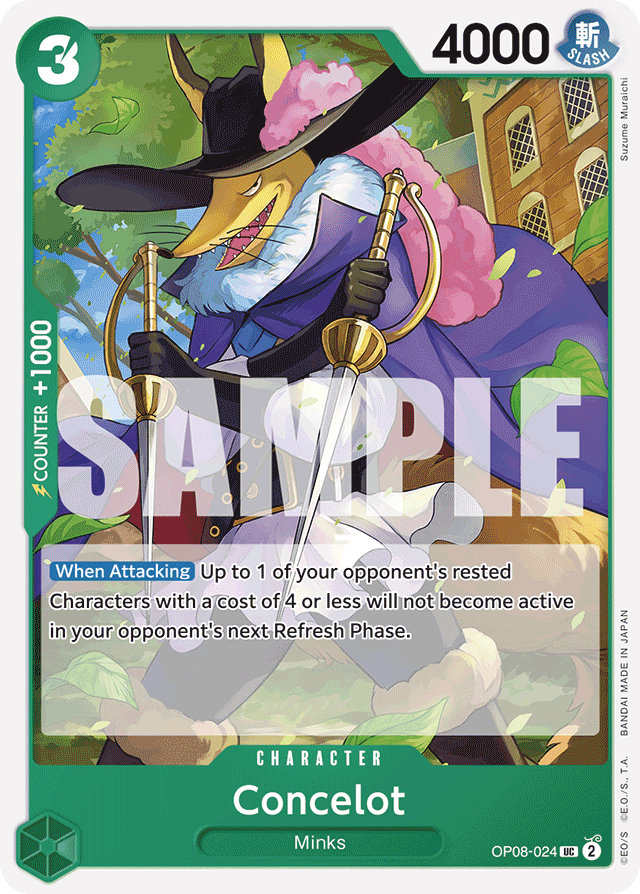 Concelot OP08-024 card, Two Legends